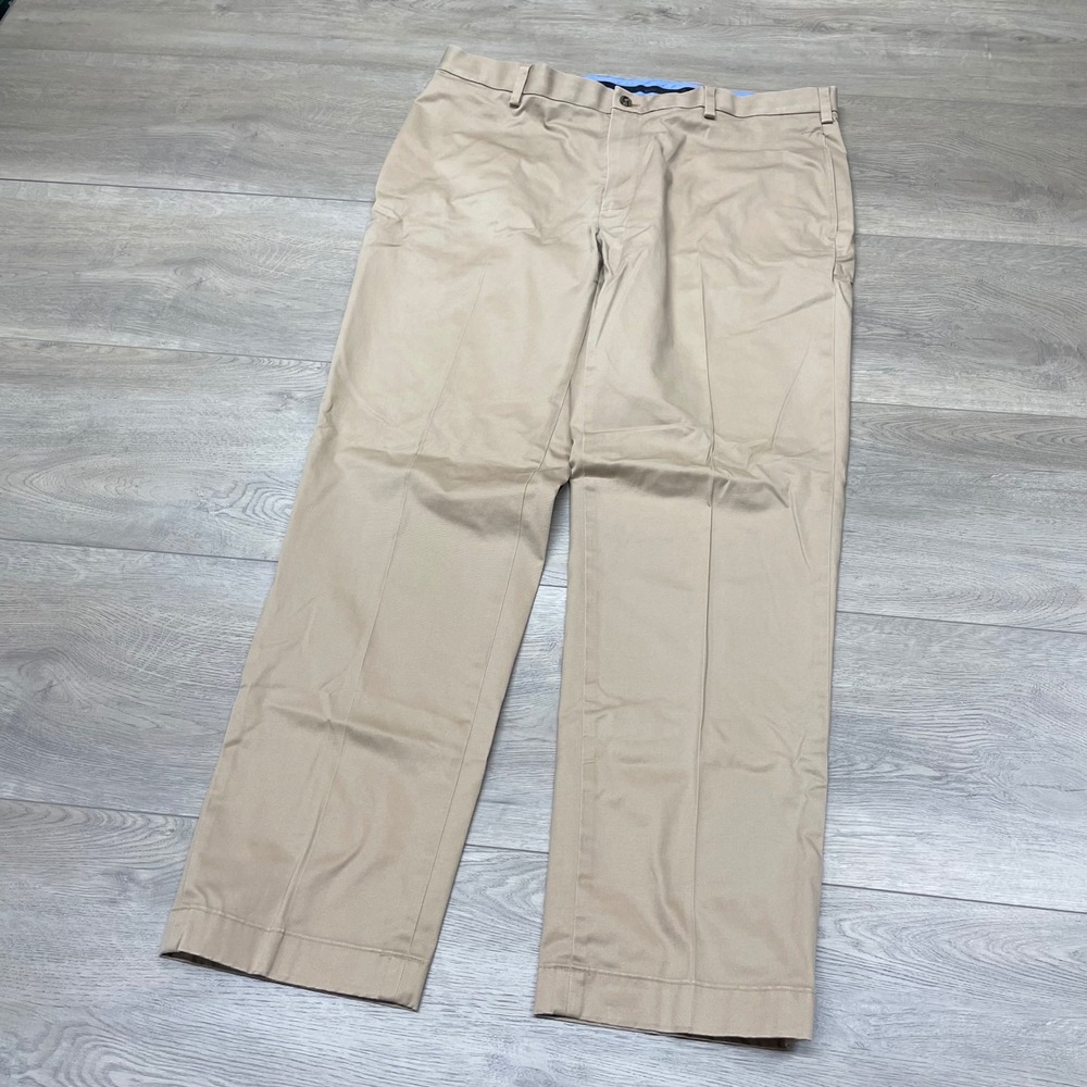 Brooks Brothers Chino Pants Mens 38x32 Tan Advantage Chino Stretch Clark Fit
